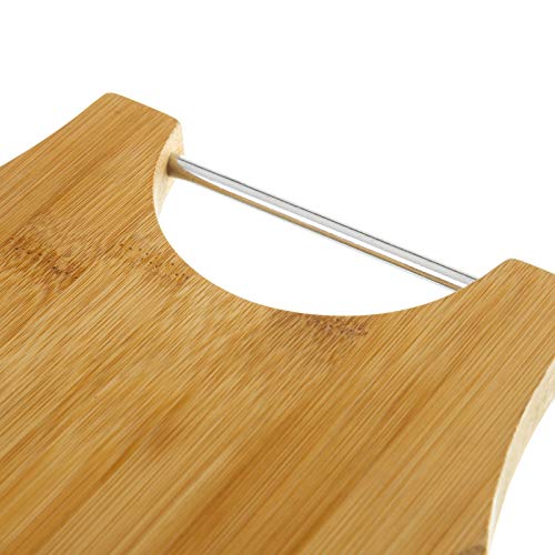 UNIMASA - Tabla para cortar pizza con cortador 38 x 32 x 1,50 cm cortador 6 x 17,50 cm.