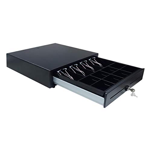 UNYKAch 56001 - Cajón portamonedas con railes de Acero, Color Negro