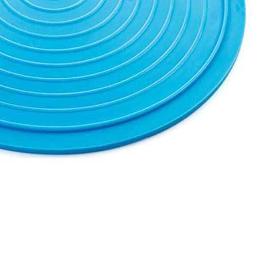 UPKOCH 2 Piezas de Rejillas de Cocina de Vapor Doble Capa Rejillas de Comida Al Vapor Soportes para Platos Al Vapor Microondas Canasta de Cocina Salvamanteles para El Hogar (Azul)