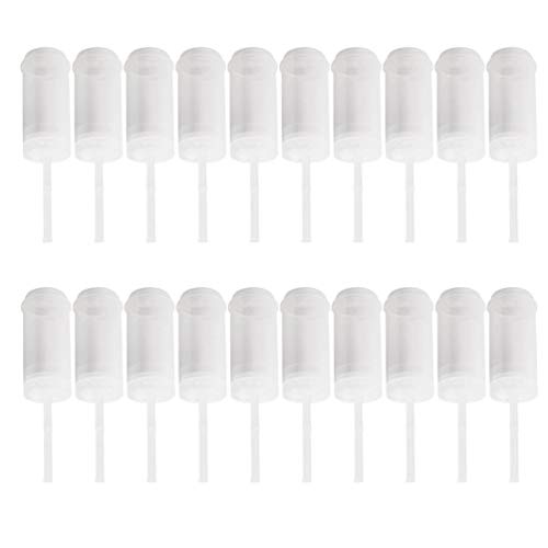 UPKOCH 40Pcs Push Pop Cake Titulares de Soporte DIY Plástico Push Cake Molde Redondo Cake Pusher Pops Contenedores con Tapas