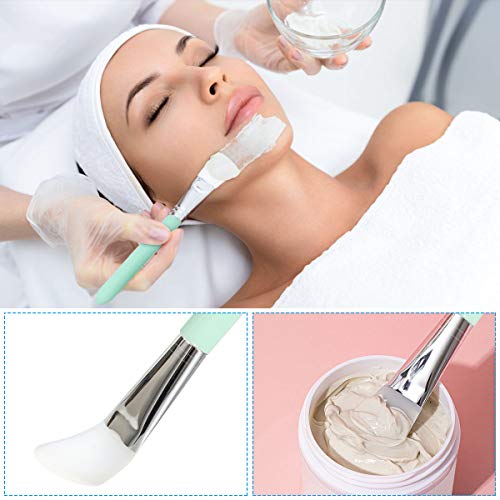 URAQT Cepillo de Mascarilla de Silicona, Paquete de 7 Rascadores Cosméticos de Silicona Sin Pelo Y Rasuradoras de Cejas, para Aplicar Máscara Facial, Máscara de Ojos, Herramienta de Maquillaje DIY