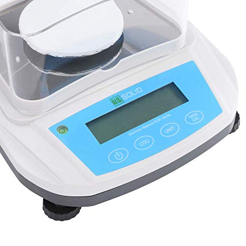 U.S. Solid 0.001g 1mg Digital Analítica Balanza Precisión Báscula para Laboratorios (200x1mg), RS232 Interfaz