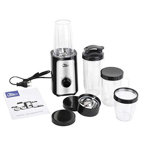 Uten Batidora Multifuncional, Batidora para Smoothie, Picadora de Carne, Molinillo de Café, 5 en 1 Multifunción para Batidoras, Picadas, Salsas y Carne Picada,(220W, 22,000 RPM/Minutos)