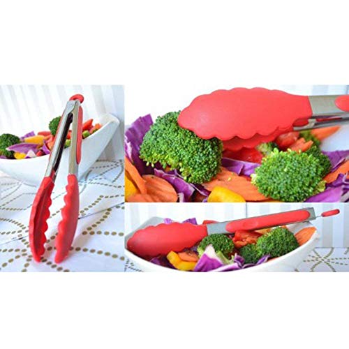 Utensilios Cocina de Silicona 10 Piezas, Juego de Cocina Resistente al Calor, pinzas, batidor Silicona, Cepillo, Espátulas, Cuchara Ranurada, Cucharas de Cocina, Paleta de Arroz.