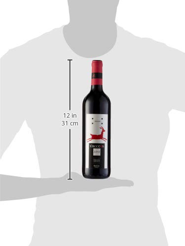 Vacceos Crianza Vino Tinto Tempranillo D.O Rueda - 6 Botellas de 750 ml - (Total 4.5 L) BODEGA CUATRO RAYAS