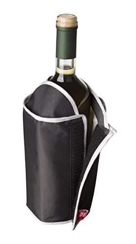 Vacuvin 38704606 activo enfriador Exklusiv Negro enfriador de botellas, plástico, 4 x 15 x 21 cm, 1 unidad