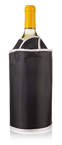 Vacuvin 38704606 activo enfriador Exklusiv Negro enfriador de botellas, plástico, 4 x 15 x 21 cm, 1 unidad