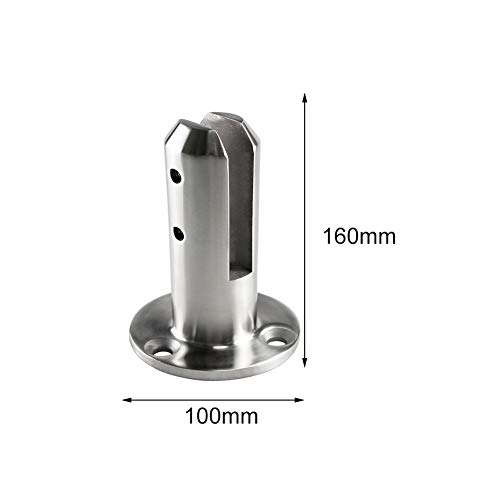 Valla de piscina de cristal, barandilla de barandilla, pinza de poste de acero inoxidable, pinza de vidrio de piscina, escalera, soporte de suelo, barandilla de barandilla para cristal de 10 a 12 mm