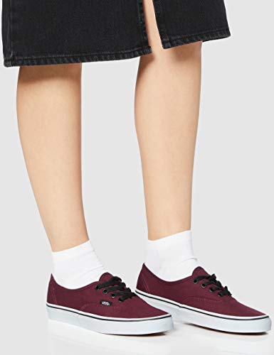 Vans Authentic, Zapatillas de Tela Unisex, Borgoña (port royale/black), 42 EU