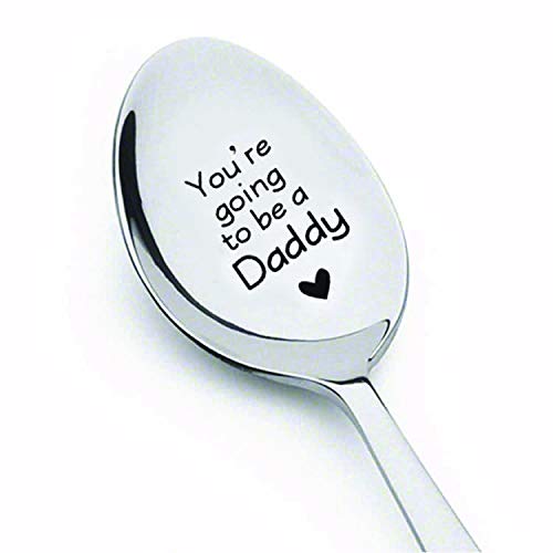 Vas a ser daddy-best venta regalo, grabado cucharas – acero inoxidable spoon-international quality-customized-varied variety-high polish-quotes para embarazo