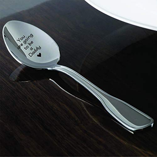 Vas a ser daddy-best venta regalo, grabado cucharas – acero inoxidable spoon-international quality-customized-varied variety-high polish-quotes para embarazo