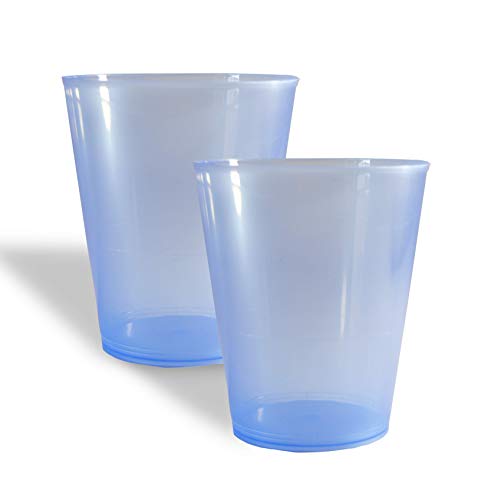 Vaso Sidra Plástico Reutilizable. Color Azul. Cantidad: 75 Unids/Bolsa 25. Cap. 480ml. Vasos de plástico para Fiestas, cumpleaños,etc.