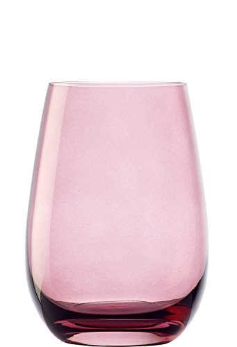 Vasos Elements de Stölzle Lausitz, 465 ml, Rosa, Juego de 6 Unidades, compatibles con lavavajillas, Vasos de Colores