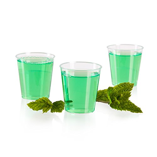 Vasos Para Chupitos De Plástico | 1000 Vasos Transparentes | Vajilla Desechable | Mini Vasos De Plástico Duro | Resistentes | Capacidad 2 Cl | Ideal Fiesta | De Vivaloo