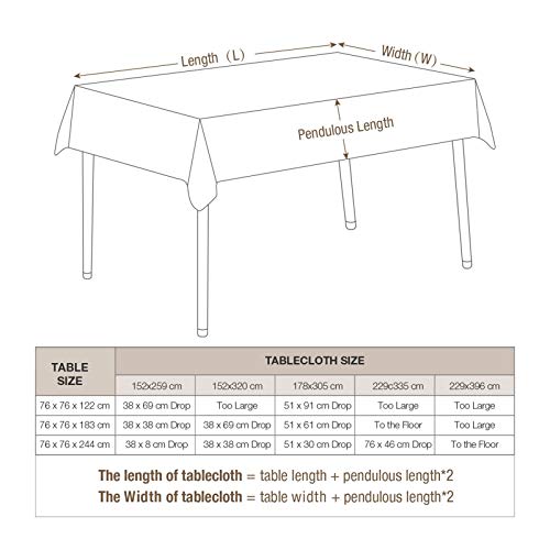 VEEYOO Mantel Rectangular 100% Poliéster Mantel Oblongo para Despedida de Soltera - Cubierta de Mesa Ovalada Suave y Sólida para Bodas Restaurante Fiesta Buffet Mesa (Manzana Verde, 178x305 cm)