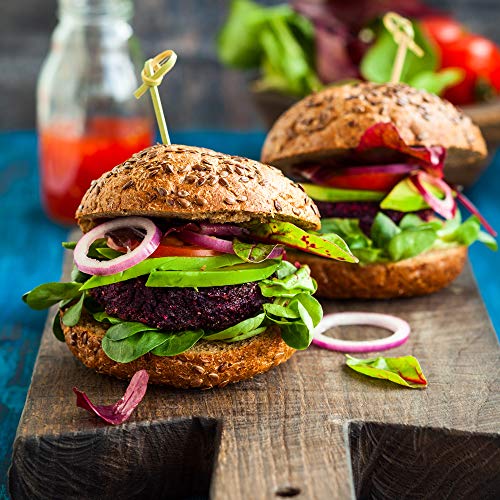Veggie&Nature - Mezcla vegana para hamburguesas de remolacha sin gluten (5 x 120 g)