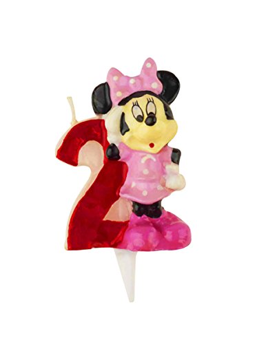 Vela de cumpleaños Disney | Minnie nº2 Rojo