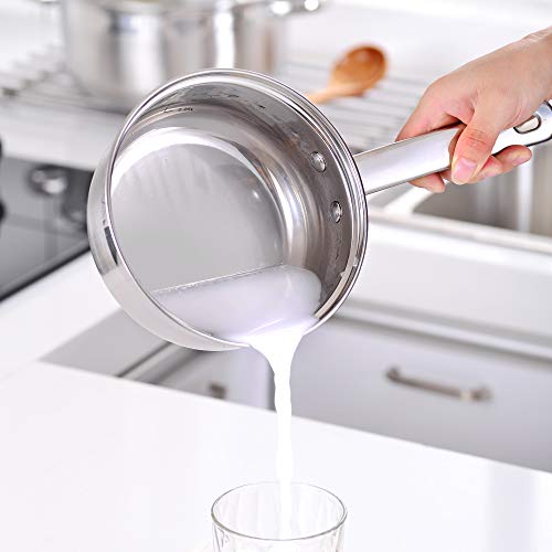 Velaze Baterías Utensilios de Cocina, 12 Piezas de Ollas y Sartenes Antiadherente, Serie Motti, Juego Olla de Acero Inoxidable 18/10 con Tapa Cristal, Apto Inducción, Gas y Horno - Color Plata