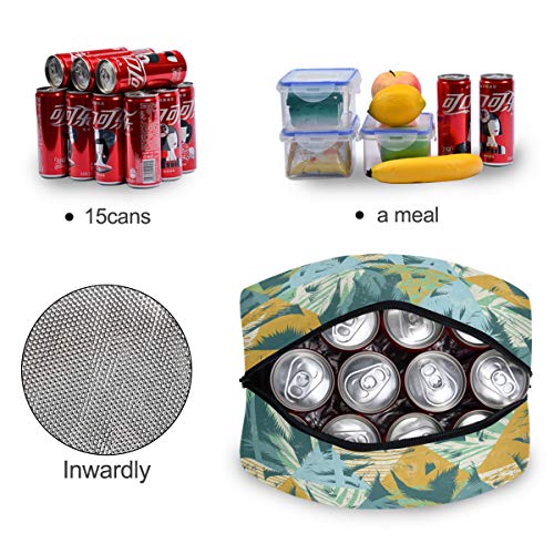 Verano Tropic estilo almuerzo bolsa refrigerador bolsa aislado almuerzo caja mujer bolsa de asas