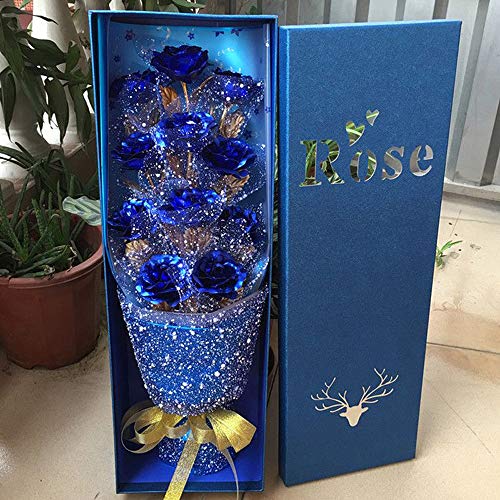 VGSEBA Pan de Oro de Imitación 100 hojas 13cmx13.5cm Lámina Dorada para Pinturas, Artesanías, Manualidades, Uñas, Muebles(azul)