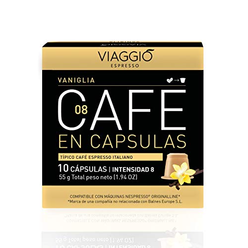 Viaggio Espresso Cápsulas de café compatibles con máquinas Nespresso Selección con sabor (60 Cápsulas)