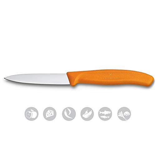 Victorinox Cuchillo, Acero Inoxidable, Naranja, Medium