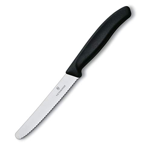 Victorinox Cuchillo, Acero Inoxidable, Negro, Medium