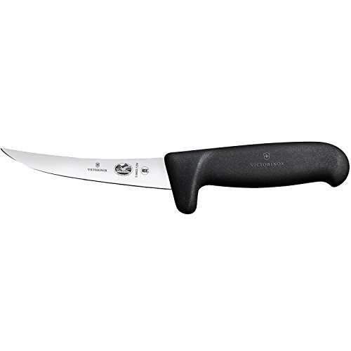 Victorinox Küche und Fibrox Safety Grip Ausbeinmesser Cuchillo, Negro, 12 cm