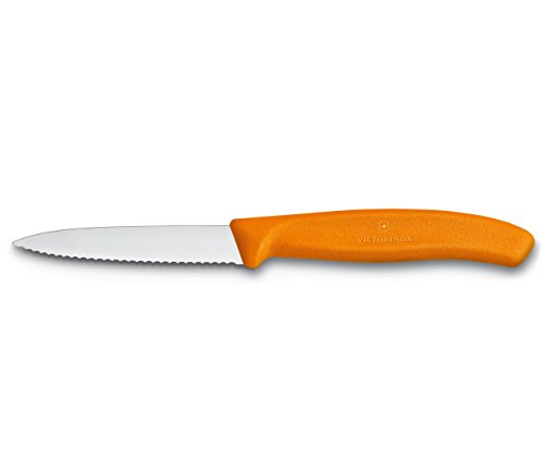 Victorinox Swiss Classic Gemüsemesser-Set, 3-Teilig, Rot, Orange, grün Cuchillo, Acero Inoxidable, Verde/Naranja/Rojo, Medium, 3 Unidades