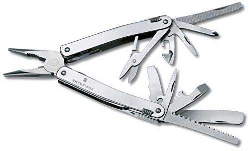 Victorinox Swiss Tool Spirit - Navaja multiusos con estuche de piel