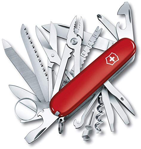 Victorinox SwissChamp Navaja Swiss Champ, ROJA 16795, Rojo, Acero Inoxidable, 91mm