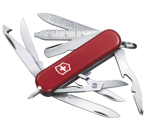 Victorinox V06386 Navaja Pequeña Midnite Mini Champ, Acero Inoxidable, Rojo, S