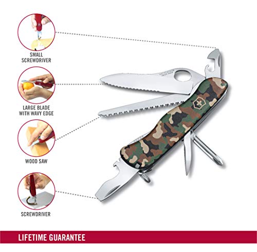 Victorinox V08463.MW94 Navaja Grande Trailmaster One Hand, Camuflaje, Multicolor, L