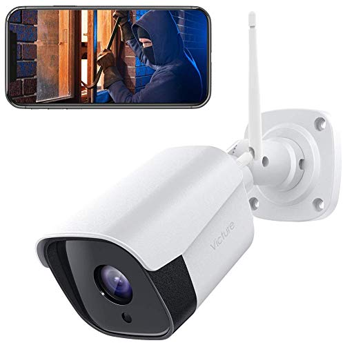 Victure FHD 1080P Caja Metálica Cámara IP de Vigilancia WiFi Exterior con Detección de Movimiento con Visión Nocturna Impermeable IP66 Audio de 2 vías compatible con IOS / Android