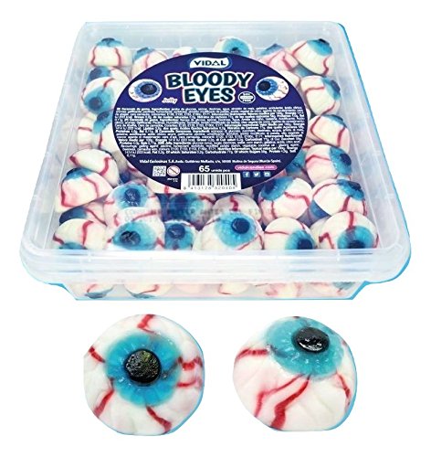 Vidal - Bloody Eyes - Ojos Jelly - 65 Unidades - Halloween