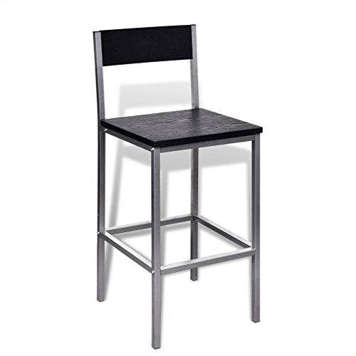 vidaXL Set de Mesa Alta y Taburetes Desayuno Muebles Bar Comedor Cocina Silla