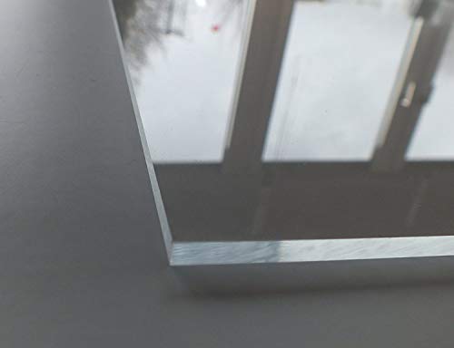 Vidrio acrílico Cuadros Lifestyle PMMA, transparente, resistente a los rayos UV, ambos lados protegidos con lámina, cortado, 4 mm de grosor (30 x 30 cm, 2 unidades)