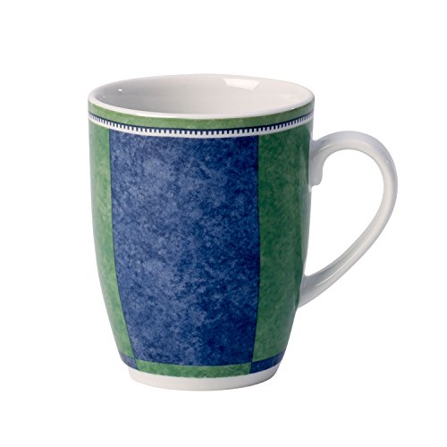 Villeroy & Boch Switch 3 Costa Taza de café, 350 ml, Altura: 10,5 cm, Porcelana, Blanco/Azul/Verde