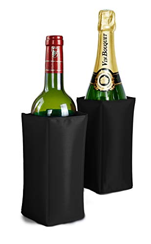 Vin Bouquet, funda enfriadora, Negro, 22.7 x 14.7 x 2.2 cm