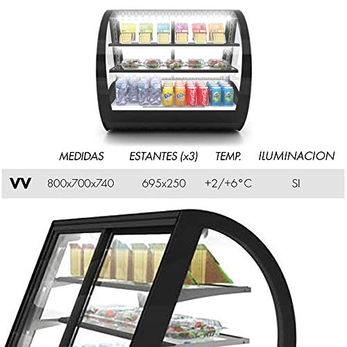 Vitrina VELA refrigerada - Maquinaria Bar Hostelería