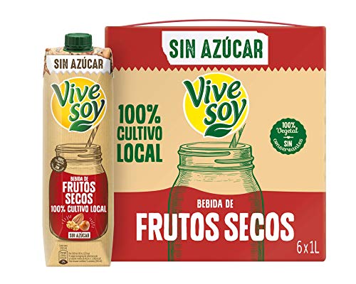 Vivesoy Frutos Secos sin Azúcar (pack de 6 x 1L)