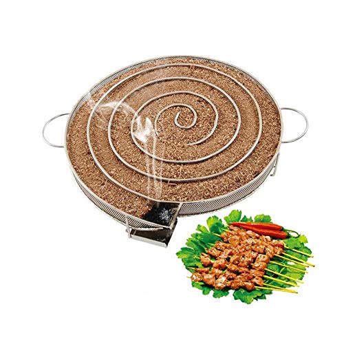 Volwco - Generador de Humo frío para Barbacoa, Grill o Fumador de Madera, Caja de ahumador de gránulos para ahumar, salmón Humo, Cerdo y más, Tiempo de Humo de hasta 4 – 7 Horas