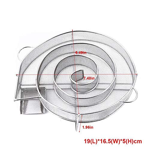 Volwco - Generador de Humo frío para Barbacoa, Grill o Fumador de Madera, Caja de ahumador de gránulos para ahumar, salmón Humo, Cerdo y más, Tiempo de Humo de hasta 4 – 7 Horas