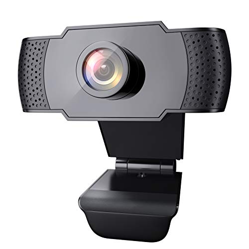 Wansview Webcam PC Full HD 1080P con Micrófono, Webcam Portátil para PC, Webcam USB 2.0, Streaming Cámara Reducción de Ruido para Videollamadas, Grabación, Conferencias con Clip Giratorio