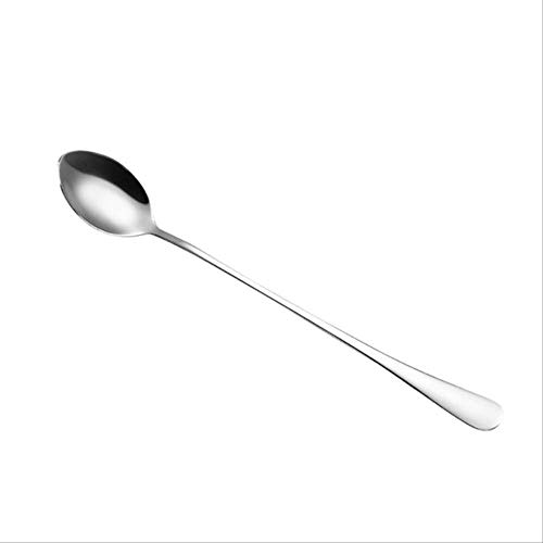 WARRT Cuchara Acero Inoxidable Colorido Mango Largo Cuclas Flatware Café Drinking Tools Gadget Gadget China como se Muestra