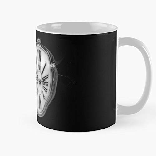 Watch Dali BW Black White Melting and Salvador La Mejor Taza de café de cerámica Blanca de 11 oz