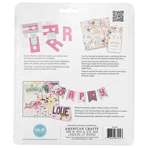 We R Memory Keepers Mini Alphabet Punch Board, Multicolor, 30 x 25.5 x 6 cm