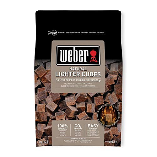 Weber 17612 - Bolsa de 48 pastillas de encendido marrón