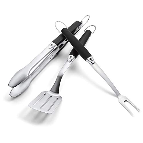 Weber 6630 - Set De 3 Utensilios De Acero Inoxidable