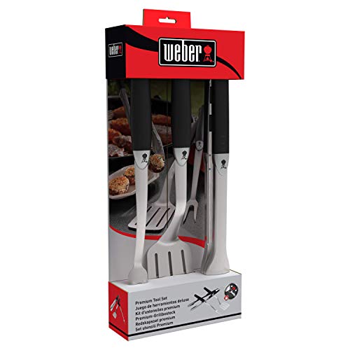 Weber 6630 - Set De 3 Utensilios De Acero Inoxidable